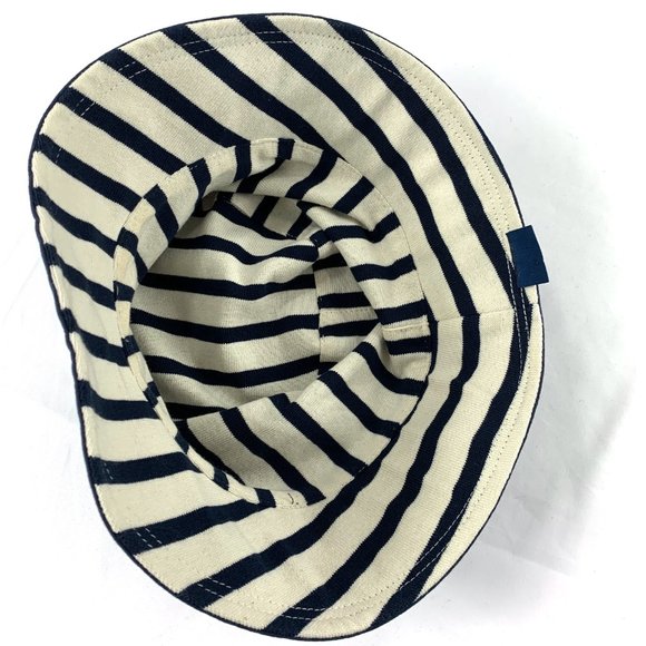 NWT SAINT JAMES REVERSIBLE Nautical Striped Cotton Logo signature Hat Cap - Picture 7 of 8